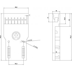 Hyperline 110C-C-4P 4-x парный разъем 110 типа, Cat.5 Hyperline 110C-C-4P 4-x парный разъем 110 типа, Cat.5