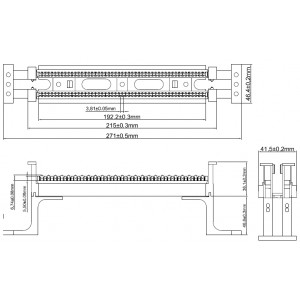 Hyperline 110C-WL-50P 50-ти парный 110 блок на подставке (без модулей) Hyperline 110C-WL-50P 50-ти парный 110 блок на подставке (без модулей)