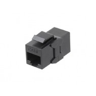 Hyperline CA2-KJ-C6-BK Проходной адаптер (coupler), RJ-45(8P8C) формата Keystone Jack, категория 6, 4 пары, черный
