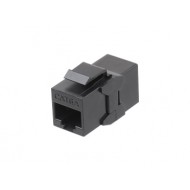 Hyperline CA2-KJ-C6A-BK Проходной адаптер (coupler), RJ-45(8P8C) формата Keystone Jack, категория 6a, 4 пары, черный