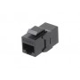 Hyperline CA2-KJ-C6A-BK Проходной адаптер (coupler), RJ-45(8P8C) формата Keystone Jack, категория 6a, 4 пары, черный Hyperline CA2-KJ-C6A-BK Проходной адаптер (coupler), RJ-45(8P8C) формата Keystone Jack, категория 6a, 4 пары, черный