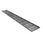 Hyperline CDV-150x9-42U-RAL9005 Перфорированный вертикальный кабельный организатор-лоток 150х9 мм, высотой 1868 мм, для шкафа высотой 42U, черный Hyperline CDV-150x9-42U-RAL9005 Перфорированный вертикальный кабельный организатор-лоток 150х9 мм, высотой 1868 мм, для шкафа высотой 42U, черный