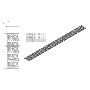 Hyperline CDV-150x9-42U-RAL9005 Перфорированный вертикальный кабельный организатор-лоток 150х9 мм, высотой 1868 мм, для шкафа высотой 42U, черный Hyperline CDV-150x9-42U-RAL9005 Перфорированный вертикальный кабельный организатор-лоток 150х9 мм, высотой 1868 мм, для шкафа высотой 42U, черный