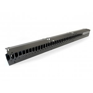 Hyperline CMF-OR-42U-150x106-C-RAL9005 Вертикальный кабельный организатор 42U для стоек ORK2A, ORL1, ширина 150мм, объединение в ряды, высота пальцев 106мм с крышками, черный Hyperline CMF-OR-42U-150x106-C-RAL9005 Вертикальный кабельный организатор 42U для стоек ORK2A, ORL1, ширина 150мм, объединение в ряды, высота пальцев 106мм с крышками, черный