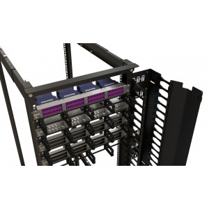 Hyperline CMF-OR-42U-150x106-C-RAL9005 Вертикальный кабельный организатор 42U для стоек ORK2A, ORL1, ширина 150мм, объединение в ряды, высота пальцев 106мм с крышками, черный Hyperline CMF-OR-42U-150x106-C-RAL9005 Вертикальный кабельный организатор 42U для стоек ORK2A, ORL1, ширина 150мм, объединение в ряды, высота пальцев 106мм с крышками, черный