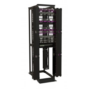 Hyperline CMF-OR-42U-150x106-C-RAL9005 Вертикальный кабельный организатор 42U для стоек ORK2A, ORL1, ширина 150мм, объединение в ряды, высота пальцев 106мм с крышками, черный Hyperline CMF-OR-42U-150x106-C-RAL9005 Вертикальный кабельный организатор 42U для стоек ORK2A, ORL1, ширина 150мм, объединение в ряды, высота пальцев 106мм с крышками, черный