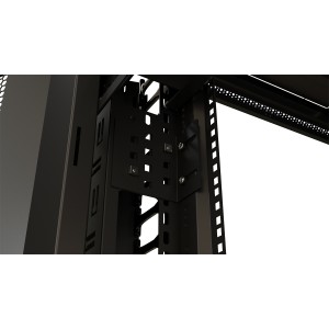 Hyperline CMF-OTR-42U-89x106-C-RAL9005 Вертикальный кабельный организатор 42U для шкафов TTR, TTB, стоек ORK2A, ORL1, ширина 89мм, высота пальцев 106мм с крышками и кронштейнами, черный Hyperline CMF-OTR-42U-89x106-C-RAL9005 Вертикальный кабельный организатор 42U для шкафов TTR, TTB, стоек ORK2A, ORL1, ширина 89мм, высота пальцев 106мм с крышками и кронштейнами, черный