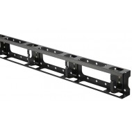 Hyperline CMV-32U-ML Металлический вертикальный кабельный организатор с крышкой 32U, для шкафов TTB, TTR шириной 800 мм, черный (RAL 9004) (1 шт.)