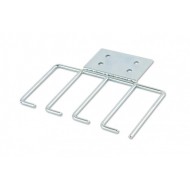 Hyperline CMW-4U-CMB Кабельная гребенка 4U, металлическая, для шкафов Hyperline и ZPAS (комплект левая+правая)