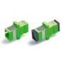 Hyperline FA-P11Z-DSC/DSC-N/BK-GN Оптический проходной адаптер SC/APC-SC/APC, SM, duplex, корпус пластиковый, зеленый, черные колпачки Hyperline FA-P11Z-DSC/DSC-N/BK-GN Оптический проходной адаптер SC/APC-SC/APC, SM, duplex, корпус пластиковый, зеленый, черные колпачки