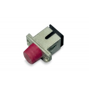 Hyperline FA-S11Z-FC/SC-N/RD-SL Оптический проходной адаптер FC-SC, SM/MM, simplex, корпус металл, красные колпачки Hyperline FA-S11Z-FC/SC-N/RD-SL Оптический проходной адаптер FC-SC, SM/MM, simplex, корпус металл, красные колпачки