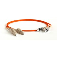 Hyperline FC-D2-50-LC/PR-ST/PR-H-5M-LSZH-OR Патч-корд волоконно-оптический (шнур) MM 50/125, LC-ST, 2.0 мм, duplex, LSZH, 5 м