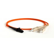 Hyperline FC-D2-50-MTRJM/PR-SC/PR-H-3M-LSZH-OR Патч-корд волоконно-оптический (шнур) MM 50/125, SC-MTRJ(папа), 2.0 мм, duplex, LSZH, 3 м