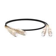 Hyperline FC-D2-50-SC/PR-SC/PR-H-25M-LSZH-BK Патч-корд волоконно-оптический (шнур) MM 50/125, SC-SC, 2.0 мм, duplex, LSZH, 25 м, черный