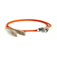 Hyperline FC-D2-50-SC/PR-ST/PR-H-2M-LSZH-OR Патч-корд волоконно-оптический (шнур) MM 50/125, ST-SC, 2.0 мм, duplex, LSZH, 2 м