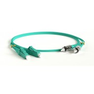 Hyperline FC-D2-503-LC/PR-ST/PR-H-20M-LSZH-AQ Патч-корд волоконно-оптический (шнур) MM 50/125(OM3), LC-ST, duplex, LSZH, 20 м