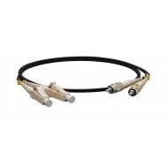 Hyperline FC-D2-62-LC/PR-ST/PR-H-5M-LSZH-BK Патч-корд волоконно-оптический (шнур) MM 62.5/125, LC-ST, 2.0 мм, duplex, LSZH, 5 м, черный