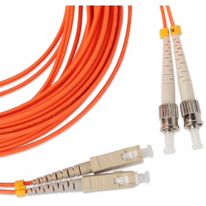 Hyperline FC-D2-62-SC/PR-ST/PR-H-15M-LSZH-OR Патч-корд волоконно-оптический (шнур) MM 62.5/125, ST-SC, 2.0 мм, duplex, LSZH, 15 м Hyperline FC-D2-62-SC/PR-ST/PR-H-15M-LSZH-OR Патч-корд волоконно-оптический (шнур) MM 62.5/125, ST-SC, 2.0 мм, duplex, LSZH, 15 м