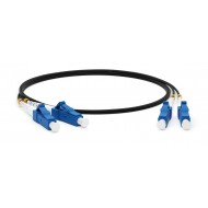Hyperline FC-D2-9-LC/UR-LC/UR-H-10M-LSZH-BK Патч-корд волоконно-оптический (шнур) SM 9/125 (OS2), LC/UPC-LC/UPC, 2.0 мм, duplex, LSZH, 10 м, черный