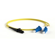 Hyperline FC-D2-9-LC/UR-MTRJM/UR-H-2M-LSZH-YL Патч-корд волоконно-оптический (шнур) SM 9/125 (OS2), MTRJ(папа)-LC, 2.0 мм, duplex, LSZH, 2 м