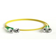 Hyperline FC-D2-9-ST/AR-ST/AR-H-5M-LSZH-YL Патч-корд волоконно-оптический (шнур) SM 9/125 (OS2), ST/APC-ST/APC, 2.0 мм, duplex, LSZH, 5 м