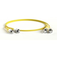 Hyperline FC-D2-9-ST/UR-ST/UR-H-0.5M-LSZH-YL Патч-корд волоконно-оптический (шнур) SM 9/125 (OS2), ST/UPC-ST/UPC, 2.0 мм, duplex, LSZH, 0.5 м