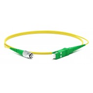 Hyperline FC-S2-9-FC/AR-SC/AR-H-1.5M-LSZH-YL Патч-корд волоконно-оптический (шнур) SM 9/125 (OS2), FC/APC-SC/APC, 2.0 мм, simplex, LSZH, 1.5 м