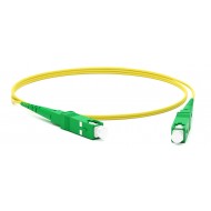 Hyperline FC-S2-9-SC/AR-SC/AR-H-0.5M-LSZH-YL Патч-корд волоконно-оптический (шнур) SM 9/125 (OS2), SC/APC-SC/APC, 2.0 мм, simplex, LSZH, 0.5 м