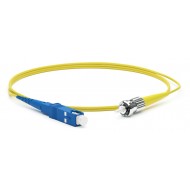 Hyperline FC-S2-9-SC/UR-ST/UR-H-0.5M-LSZH-YL Патч-корд волоконно-оптический (шнур) SM 9/125 (OS2), SC/UPC-ST/UPC, 2.0 мм, simplex, LSZH, 0.5 м