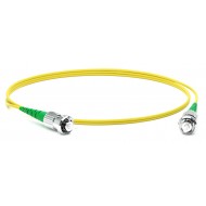 Hyperline FC-S2-9-ST/AR-ST/AR-H-1M-LSZH-YL Патч-корд волоконно-оптический (шнур) SM 9/125 (OS2), ST/APC-ST/APC, 2.0 мм, simplex, LSZH, 1 м
