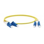 Hyperline FC-S2-9A1-LC/UR-LC/UR-H-0.5M-LSZH-WH Патч-корд волоконно-оптический (шнур) SM 9/125 (G.657), LC-LC, 2.0 мм, simplex, LSZH, 0.5 м