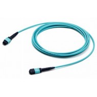 Hyperline FHD-MC3-503-MPOF12/PS-MPOF12/PS-B-2M-LSZH-AQ Патч-корд волоконно-оптический MPO (мама) - MPO (мама), тип B, 12 волокон, 50/125 (OM3), 40/100G, LSZH, 2 м