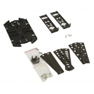 Hyperline FO-19V-1U-3xSLT-W130H30-24UN-BK Бокс оптический универсальный 19 выдвижной, с полкой, от 8 до 24 портов (SC, duplex LC, ST, FC), со сплайс пластиной, без пигтейлов и проходных адаптеров, 1U, черный Hyperline FO-19V-1U-3xSLT-W130H30-24UN-BK Бокс оптический универсальный 19 выдвижной, с полкой, от 8 до 24 портов (SC, duplex LC, ST, FC), со сплайс пластиной, без пигтейлов и проходных адаптеров, 1U, черный