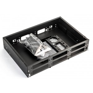 Hyperline FO-19V-2U-6xSLT-W130H30-48UN-BK Бокс оптический универсальный 19 выдвижной, с полкой, от 8 до 48 портов (SC, duplex LC, ST, FC), со сплайс пластиной, без пигтейлов и проходных адаптеров, 2U, черный Hyperline FO-19V-2U-6xSLT-W130H30-48UN-BK Бокс оптический универсальный 19 выдвижной, с полкой, от 8 до 48 портов (SC, duplex LC, ST, FC), со сплайс пластиной, без пигтейлов и проходных адаптеров, 2U, черный
