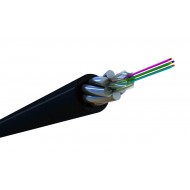 Hyperline FO-AWSH-OUT-9-8-PE-BK Кабель волоконно-оптический 9/125 (G.652D) одномодовый, 8 волокон, жесткий, бронированный, волокна в канате из стальных проволок, гелезаполненный, внешний, PE, черный