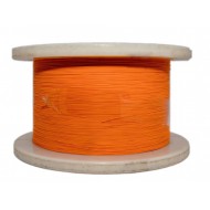 Hyperline FO-B9-IN-62-1-LSZH-OR Кабель волоконно-оптический 62.5/125 (OM1) многомодовый, 1 волокно, simplex, плотное буферное покрытие (tight buffer) 0.9 мм, LSZH, нг(А)-HF, оранжевый