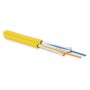 Hyperline FO-D2-IN-9S-2-HFLTx-YL Кабель волоконно-оптический 9/125 (SMF-28 Ultra) одномодовый, 2 волокна, duplex, zip-cord, плотное буферное покрытие (tight buffer), 2.0 мм, для внутренней прокладки, HFLTx, –40°C – +70°C, желтый Hyperline FO-D2-IN-9S-2-HFLTx-YL Кабель волоконно-оптический 9/125 (SMF-28 Ultra) одномодовый, 2 волокна, duplex, zip-cord, плотное буферное покрытие (tight buffer), 2.0 мм, для внутренней прокладки, HFLTx, –40°C – +70°C, желтый