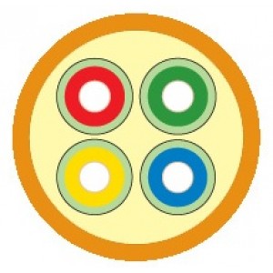 Hyperline FO-DT-IN-50-4-LSZH-OR Кабель волоконно-оптический 50/125 (OM2) многомодовый, 4 волокна, плотное буферное покрытие (tight buffer), для внутренней прокладки, LSZH, нг(А)-HF, -40°C - +70°C, оранжевый Hyperline FO-DT-IN-50-4-LSZH-OR Кабель волоконно-оптический 50/125 (OM2) многомодовый, 4 волокна, плотное буферное покрытие (tight buffer), для внутренней прокладки, LSZH, нг(А)-HF, -40°C - +70°C, оранжевый