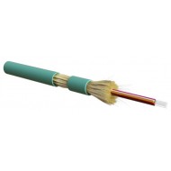 Hyperline FO-DT-IN-503-2-LSZH-AQ Кабель волоконно-оптический 50/125 (OM3) многомодовый, 2 волокна, плотное буферное покрытие (tight buffer), для внутренней прокладки, LSZH, нг(А)-HF, –40°C – +70°C, голубой (aqua)