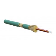 Hyperline FO-DT-IN-503-24-HFLTx-AQ Кабель волоконно-оптический 50/125 (OM3) многомодовый, 24 волокна, плотное буферное покрытие (tight buffer), для внутренней прокладки, HFLTx, –40°C – +70°C, голубой (aqua)