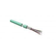 Hyperline FO-DT-IN-503-8-FRHFLTx-AQ Кабель волоконно-оптический 50/125 (OM3) многомодовый, 8 волокон, плотное буферное покрытие (tight buffer) внутренний, FRHFLTx, –60°C – +70°C, голубой (aqua)