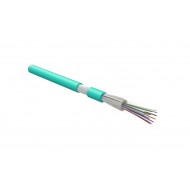 Hyperline FO-DT-IN-503-8-HFLTx-AQ Кабель волоконно-оптический 50/125 (OM3) многомодовый, 8 волокон, плотное буферное покрытие (tight buffer), для внутренней прокладки, HFLTx, –40°C – +70°C, голубой (aqua)