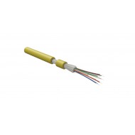 Hyperline FO-DT-IN-9S-2-FRHFLTx-YL Кабель волоконно-оптический 9/125 (SMF-28 Ultra) одномодовый, 2 волокна, плотное буферное покрытие (tight buffer) внутренний, FRHFLTx, –60°C – +70°C, желтый