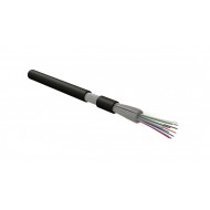 Hyperline FO-DT-IN/OUT-50-12-HFLTx-BK Кабель волоконно-оптический 50/125 (OM2) многомодовый, 12 волокон, плотное буферное покрытие (tight buffer), внутренний/внешний, HFLTx, –40°C – +70°C, черный