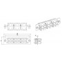 Hyperline FO-FPM-W120H32-6DSC-AQ Панель для FO-19BX с 6 SC (duplex) адаптерами, 12 волокон, многомод OM3/OM4, 120x32 мм, адаптеры цвета аква (aqua) Hyperline FO-FPM-W120H32-6DSC-AQ Панель для FO-19BX с 6 SC (duplex) адаптерами, 12 волокон, многомод OM3/OM4, 120x32 мм, адаптеры цвета аква (aqua)