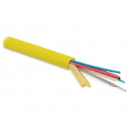 Hyperline FO-MB-IN-9S-48-LSZH-YL Кабель волоконно-оптический 9/125 (SMF-28 Ultra) одномодовый, 48 волокон, безгелевые микротрубки 1.1 мм (micro bundle), для внутренней прокладки, LSZH, нг(А)-HF, –30°C – +70°C, желтый