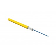 Hyperline FO-S2-IN-9S-1-LSZH-YL Кабель волоконно-оптический 9/125 (SMF-28 Ultra) одномодовый, 1 волокно, simplex, плотное буферное покрытие (tight buffer), 2.0 мм, арамидные волокна, для внутренней прокладки, LSZH, нг(А)-HF, –10°C – +50°C, желтый