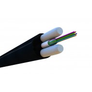 Hyperline FO-STFR-OUT-62-8-PE-BK Кабель волоконно-оптический 62.5/125 (OM1) многомодовый, 8 волокон, одномодульный, круглый, водоблокирующий гель, усиленный стеклопластиковыми стержнями, внешний, PE, черный