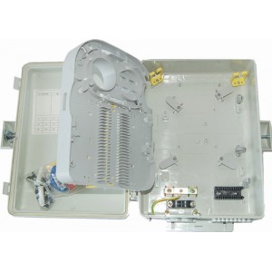 Hyperline FO-WBI-24A-GY Бокс оптический настенный, 24 порта (SC, duplex LC), без пигтейлов и проходных адаптеров, IP65, 320 х 240 х 100 мм, серый Hyperline FO-WBI-24A-GY Бокс оптический настенный, 24 порта (SC, duplex LC), без пигтейлов и проходных адаптеров, IP65, 320 х 240 х 100 мм, серый