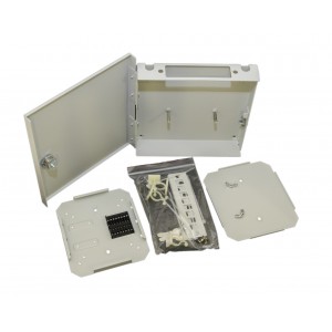 Hyperline FO-WBY-8UN-MI Бокс оптический универсальный, настенный на 8 портов (SC, duplex LC, ST, FC) с держателем для 8 КДЗС, фиксатором центрального силового элемента, зажимом для организации кабеля, стяжками (без пигтейлов и проходных адаптеров) Hyperline FO-WBY-8UN-MI Бокс оптический универсальный, настенный на 8 портов (SC, duplex LC, ST, FC) с держателем для 8 КДЗС, фиксатором центрального силового элемента, зажимом для организации кабеля, стяжками (без пигтейлов и проходных адаптеров)